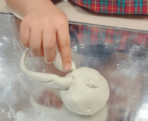A handbag for mommy made from clay